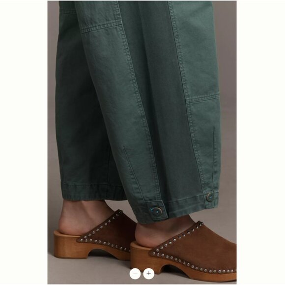 NWT By Anthropologie Mixed Media Utility Pants | XS - Picture 4 of 4